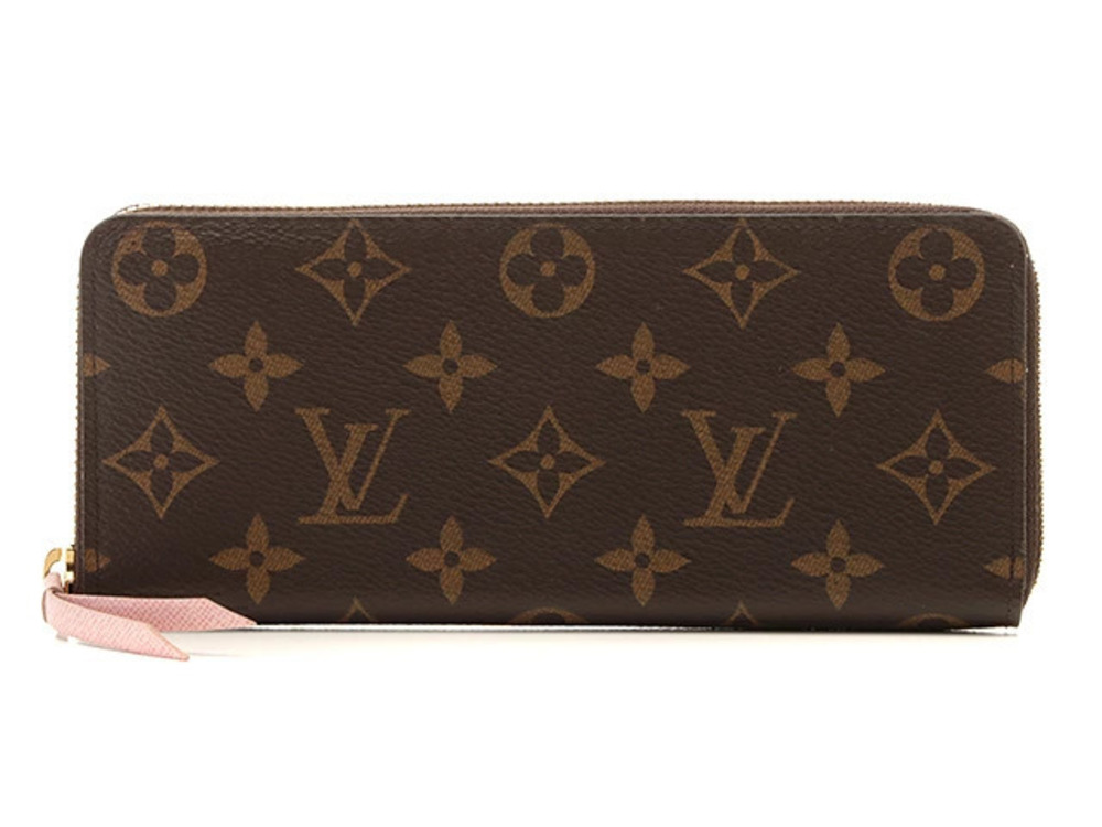 LOUIS VUITTON Portefeuille Clemence Monogram Rose Pink Ballerine T